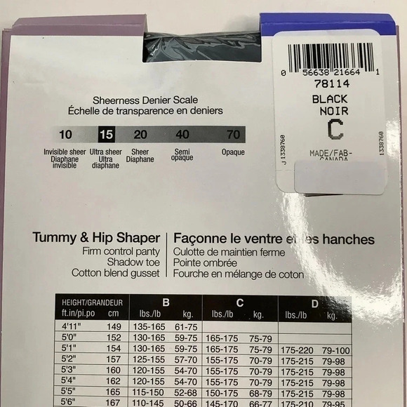 3/$25 SECRET SHAPE Ultra Sheer Tights - Picture 6 of 9